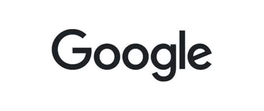 black Google logo