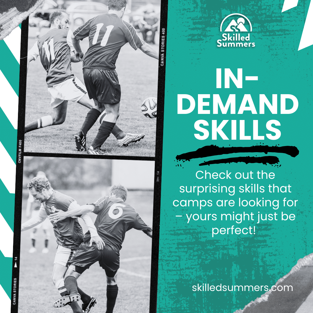 summer camp in demand skills social media post