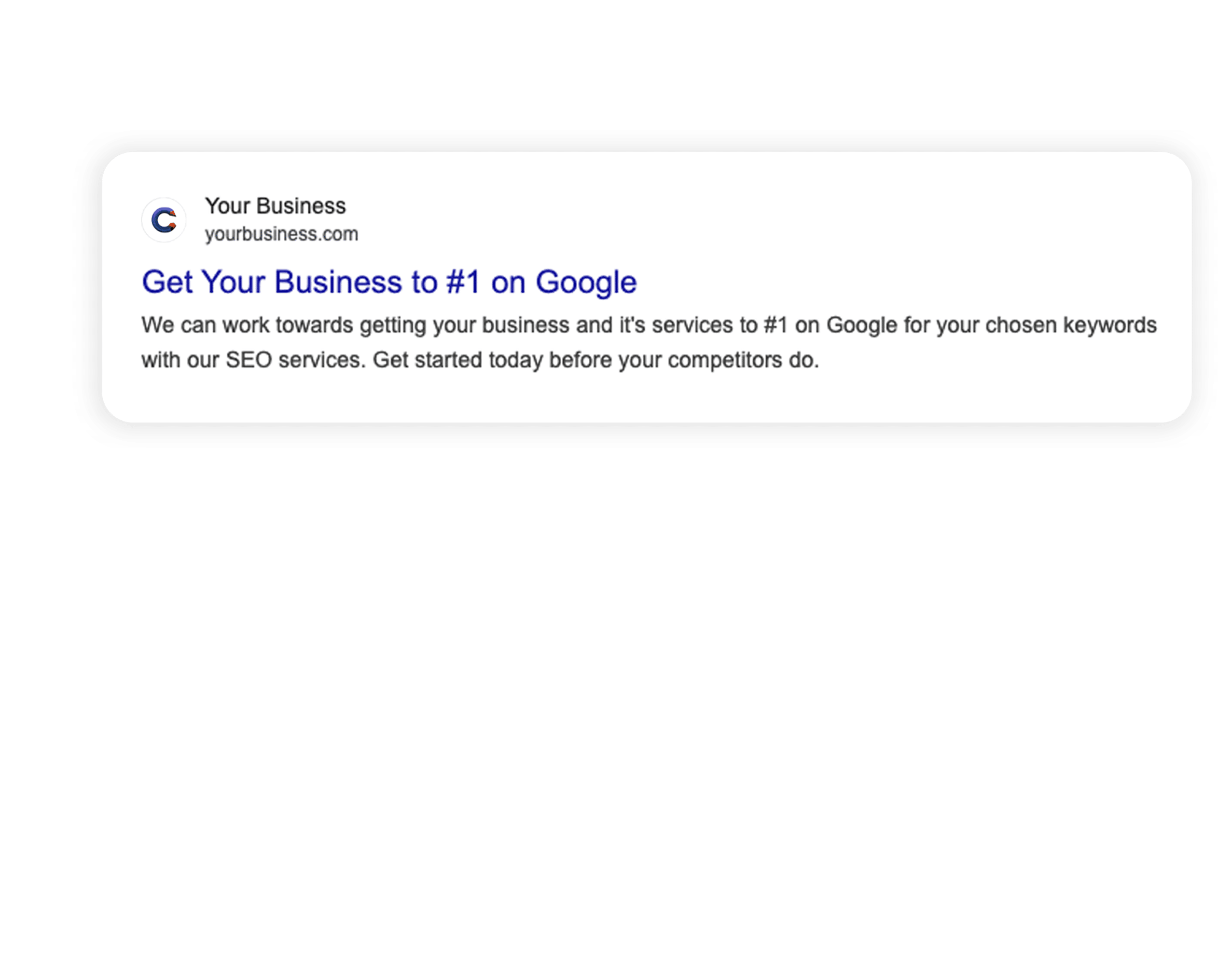 Google SERP result graphic