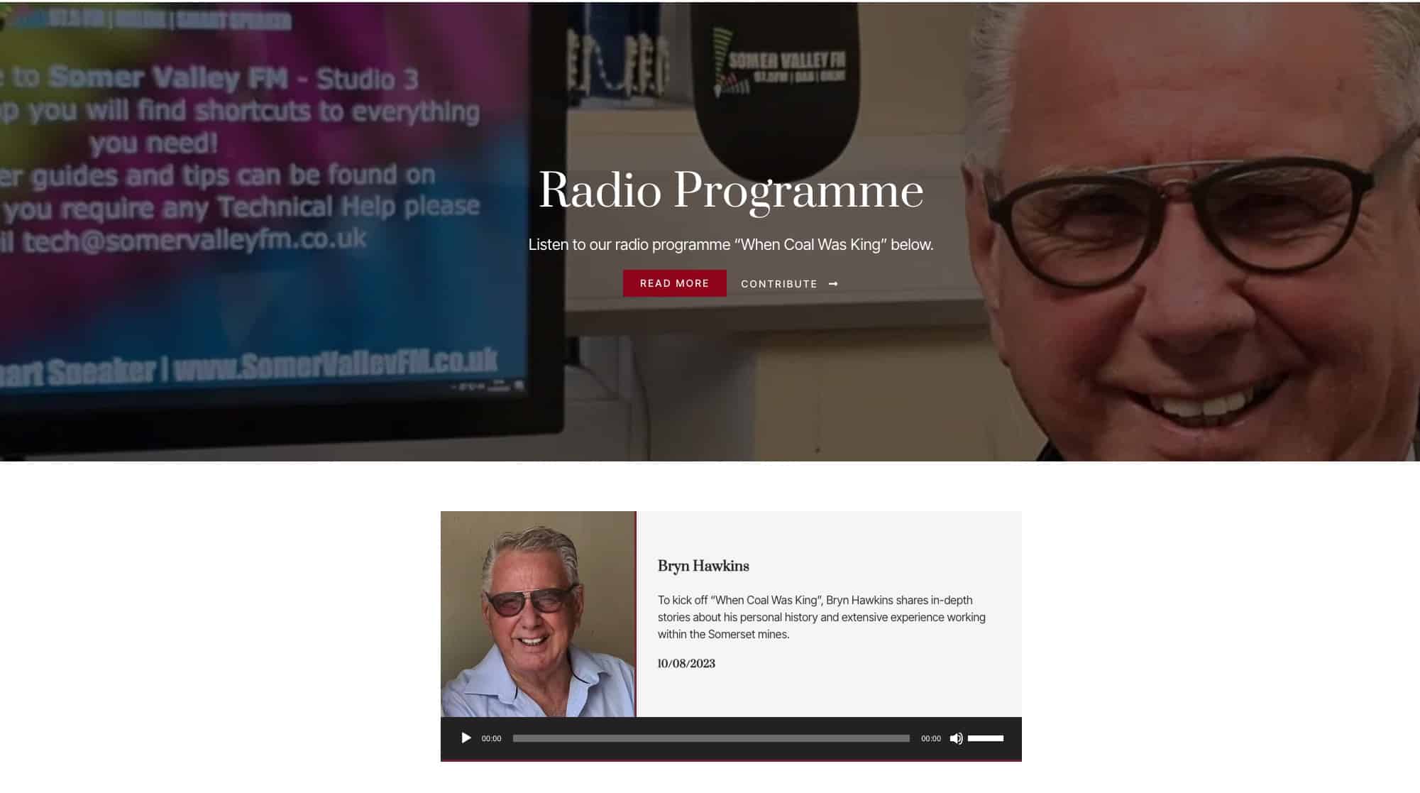 When Coal Was King radio programme software