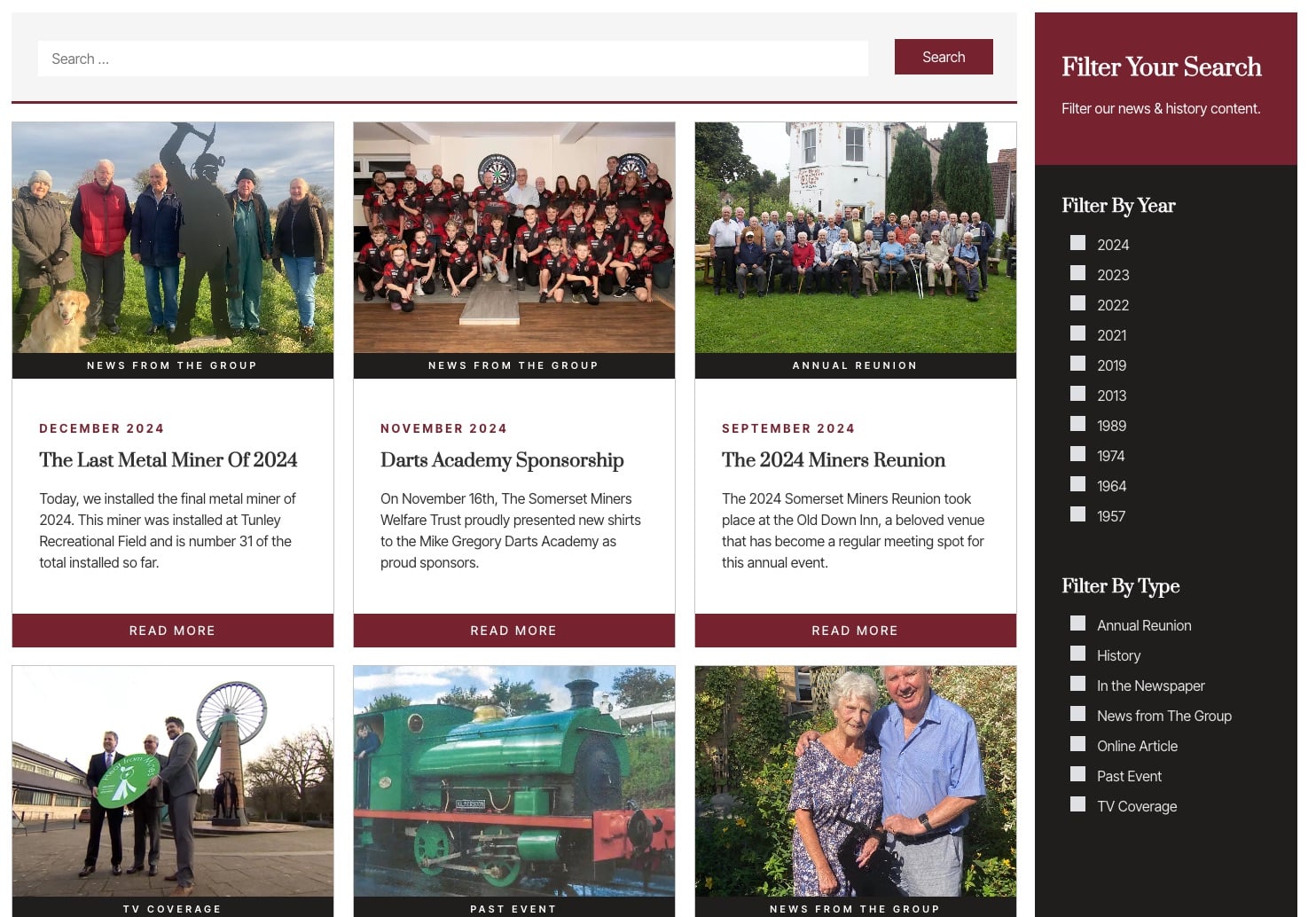 somerset miners website filtering