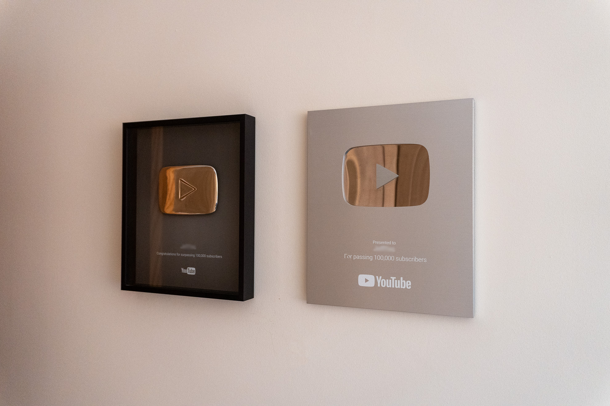 YouTube Play Buttons