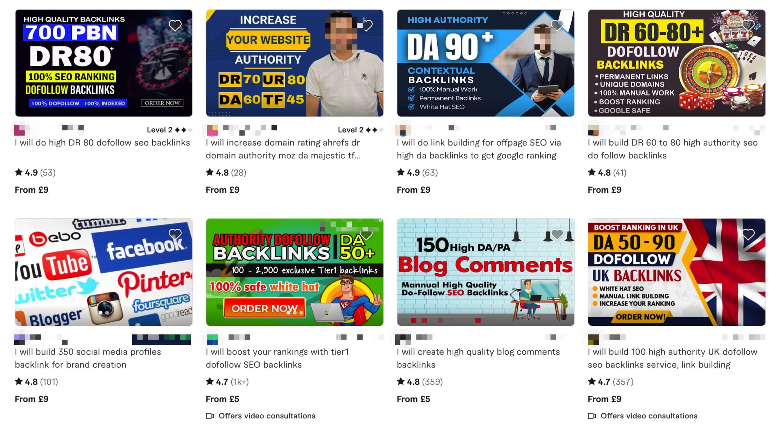 cheap bad backlinks screenshot