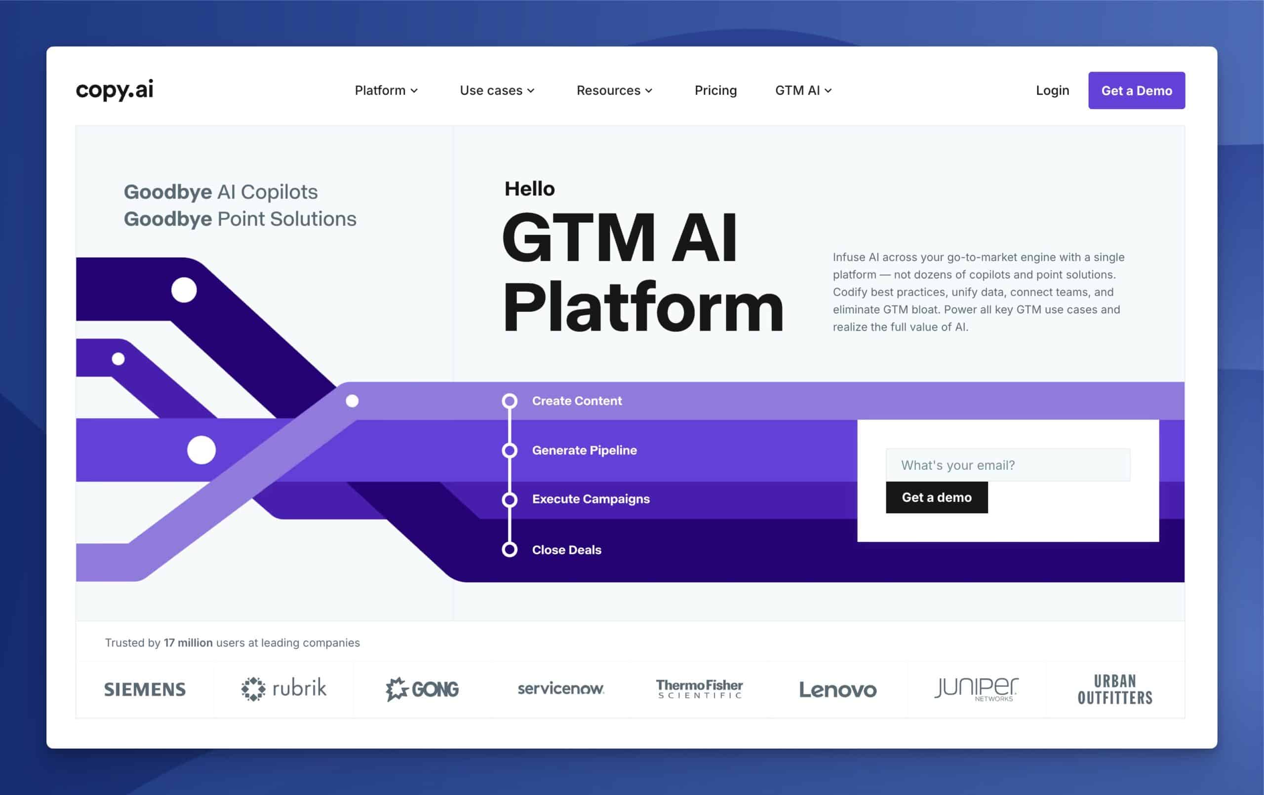 Copy.ai website screnshot