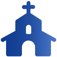 blue church icon