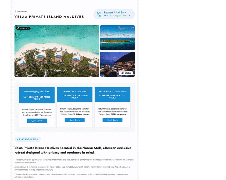 the luxury travel society website portfolio image