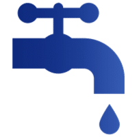 blue plumbing icon