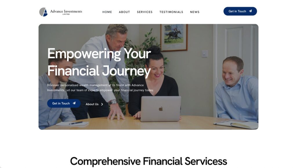 advance investments website
