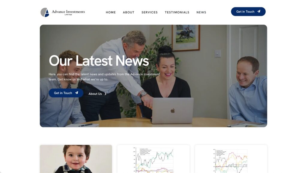 advance investments website
