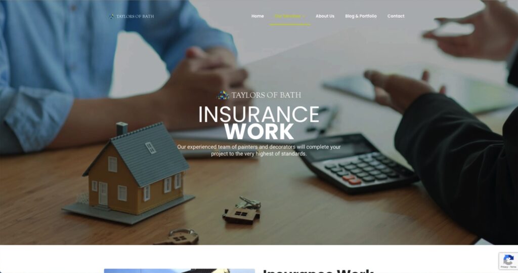 Taylors of Bath website screenshot