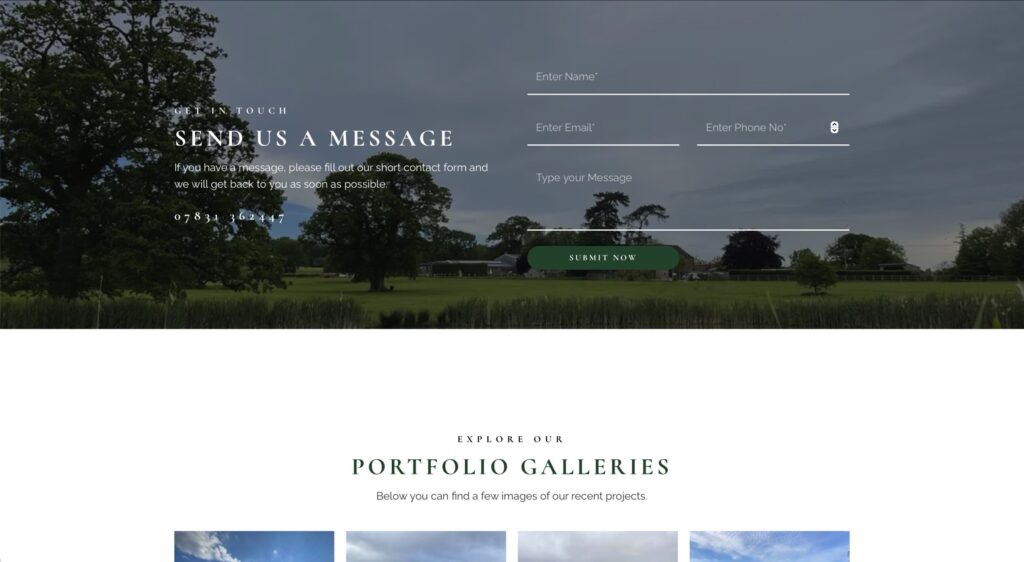 Land and Water Scapes website screenshot