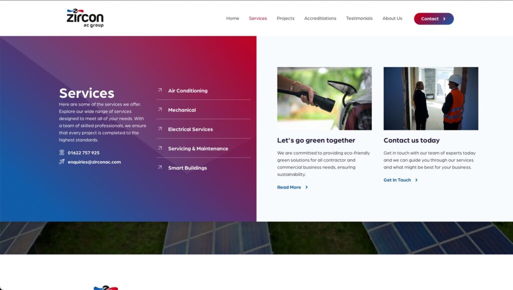 Zircon Web Design screenshot