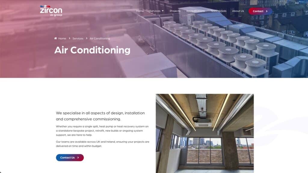 Zircon Web Design screenshot