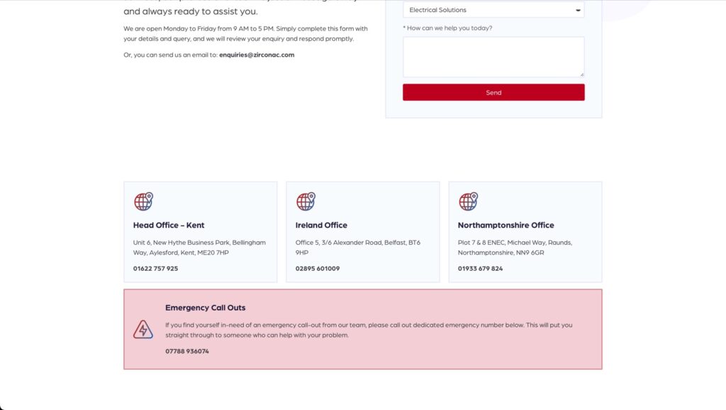 Zircon Web Design screenshot