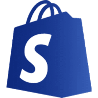 Shopify logo blue